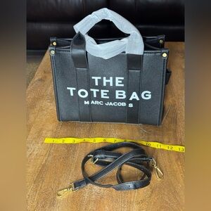 Black Tote Bag, No Brand